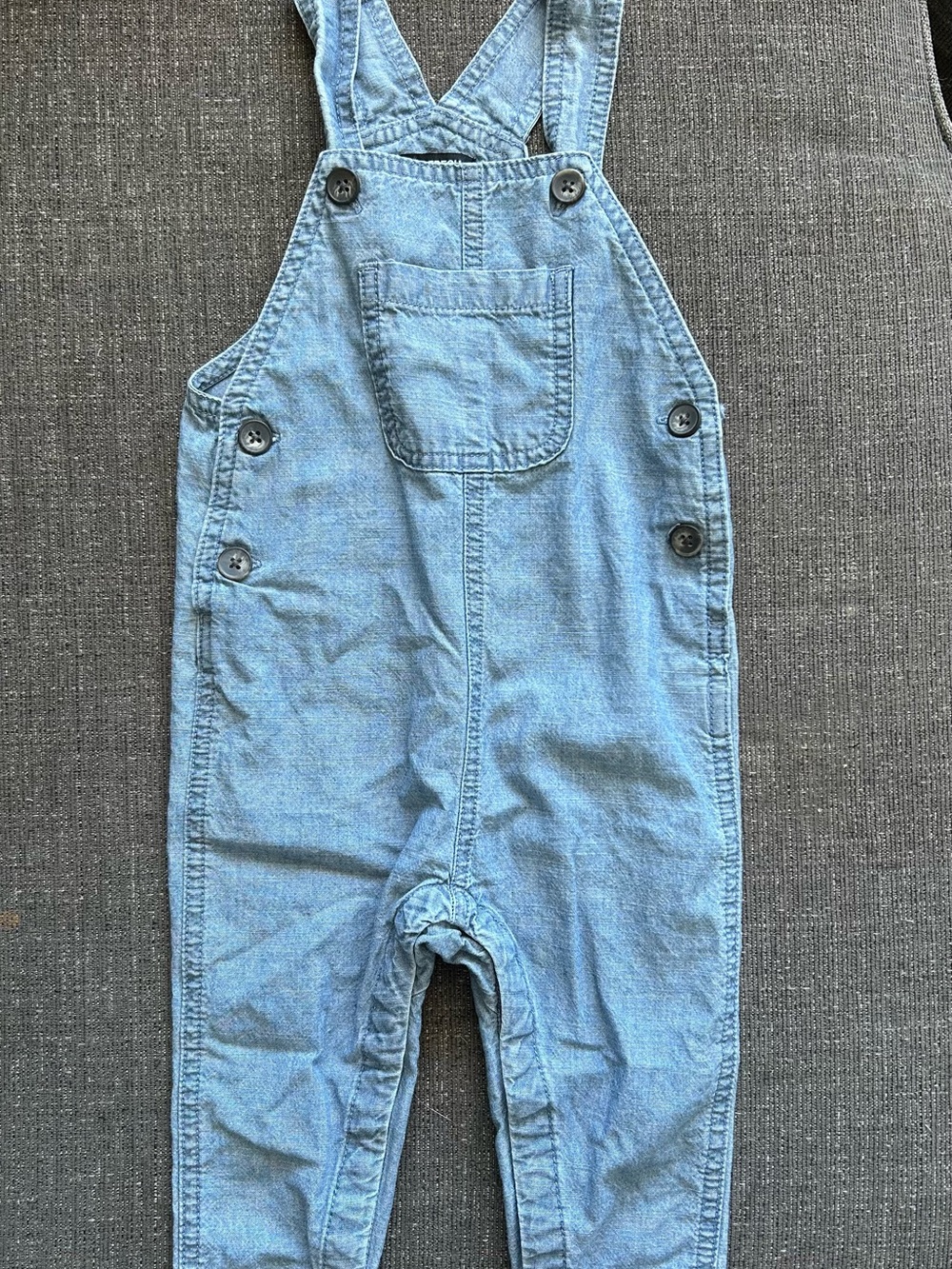 5/$25 Baby Boys Light Blue Denim Overalls Joe Fresh Size 12-18M